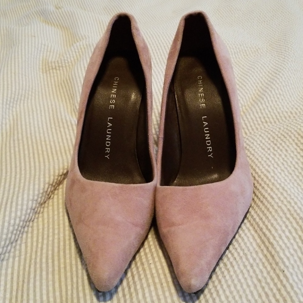 Purple suede Chinese Laundry heels